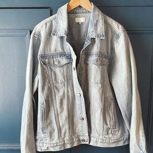 NWOT 7 For All Mankind Distressed Trucker Jacket